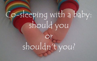 Co-sleeping with a baby