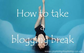 How to take a blogging break