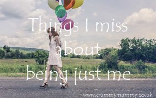 Things I miss about being just me