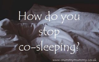 How do you stop co-sleeping