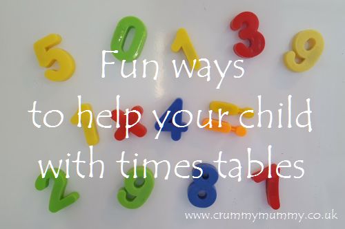 Fun ways to help your child with times tables
