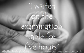 'I waited on the examination table for five hours'