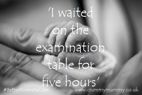 'I waited on the examination table for five hours'