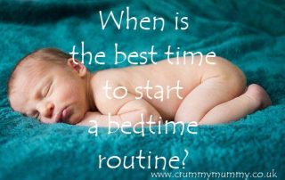 When is the best time to start a bedtime routine