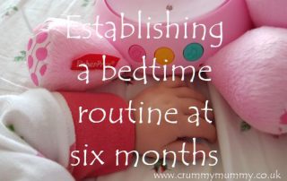 Establishing a bedtime routine at 6 months