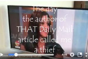 The day the author of THAT Daily Mail article called me a thief