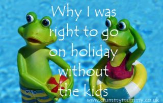 Why I was right to go on holiday without the kids
