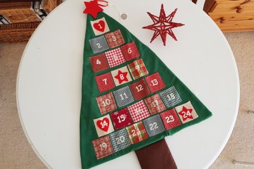 Giant Fabric Christmas Tree advent calendar