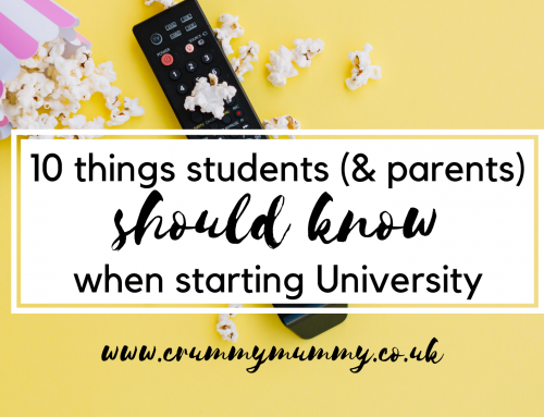 10 things students (& parents) should know when starting University | #ad
