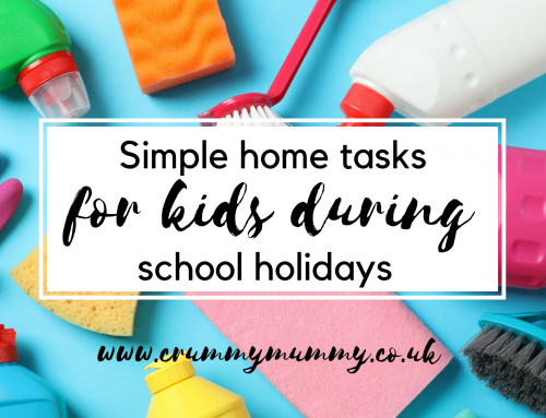 Simple home tasks for kids during school holidays